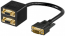 Gold Plated VGA Splitter Lead to Display 2 Monitors from 1 Source Gold Plated VGA Splitter Lead to Display 2 Monitors from 1 Source