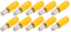 Crimp Terminal Yellow Bullet 5mm for 2.5-3.5mm Wire