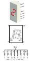 7 Segment Display Common Anode High Efficiency Red 7.62mm 0.3" 7 Segment Display Common Anode High Efficiency Red 7.62mm 0.3"
