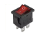 2-Pole Red Miniature Rocker Switch On-Off   2-Pole Red Miniature Rocker Switch On-Off