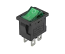 2-Pole Green Miniature Rocker Switch On-Off 2-Pole Green Miniature Rocker Switch On-Off