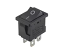 2-Pole Black Miniature Rocker Switch On-Off 2-Pole Black Miniature Rocker Switch On-Off