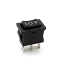 Single-Pole Centre-Off Black Miniature Rocker Switch On-Off-On Single-Pole Centre-Off Black Miniature Rocker Switch On-Off-On