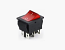 Double-Pole Red Rocker Switch On-On Double-Pole Red Rocker Switch On-On