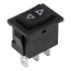 Momentary Single-Pole Centre-Off Black Miniature Rocker Switch On-Off-On  Momentary Single-Pole Centre-Off Black Miniature Rocker Switch On-Off-On