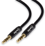 1.5 Metre High Quality 3.5mm Stereo Jack Plug to 3.5mm Stereo Jack Plug 1.5 Metre Black
