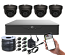 High Definition 5 Megapixel CCTV System with 4 Night Vision Black Dome Cameras High Definition 5 Megapixel CCTV System with 4 Night Vision Black Dome Cameras