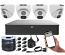 4K Ultra High Definition 8 Megapixel CCTV System with 4 Night Vision Dome Cameras