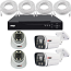 8/5MP PoE Ultra HD 2-Way Audio IP CCTV System with 2 Anspo Dome Cameras (5MP) and 2 Motorized Zoom Bullet Cameras (8MP)