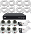 8/5MP PoE Ultra HD 2-Way Audio IP CCTV System with 6 Anspo Dome Cameras (5MP) and 2 Motorized Zoom Bullet Cameras (8MP) 