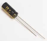 10uF 25V Radial 105 deg Capacitor 10uF 25V Radial 105 deg Capacitor