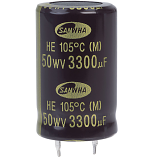 3300uF 50V 105°C Electrolytic Can Capacitor by Nichicon
