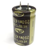 470uF 250V Electrolytic Can Capacitor by Samwha 26 x 45mm