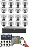 (OFFER) High Definition 5 Megapixel CCTV System with 16 Night Vision Dome Cameras