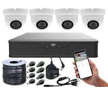 High Definition 5 Megapixel CCTV System with 4 Night Vision Dome Cameras High Definition 5 Megapixel CCTV System with 4 Night Vision Dome Cameras