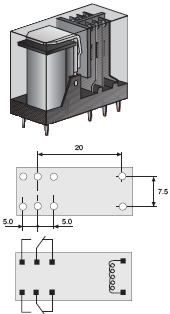 Power Relay DPDT 12VDC 8 Amps Power Relay DPDT 12VDC 8 Amps
