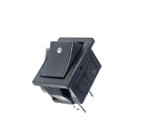 Momentary Single-Pole PTM Black Rocker Switch