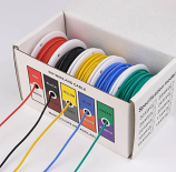 Wire Pack 5 x 5M 22 AWG 5 Colours Silicone Insulation Tinned Copper Wire 