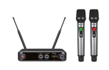 Compact Dual UHF Wireless Microphone with adjustable carrier frequency