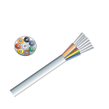 White Security, Signal, Telephone Cable with 8 Cores 100 Metre Drum White Security, Signal, Telephone Cable with 8 Cores 100 Metre Drum
