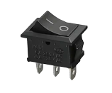 Single-Pole Black Miniature Rocker Switch On-On 