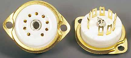 B9A Gold Plated Valve Holder (Tube Socket) B9A Gold Plated Valve Holder (Tube Socket)