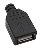 USB Line Socket with Solder Contacts