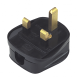UK Mains Plug 13 Amps Black UK Mains Plug 13 Amps Black