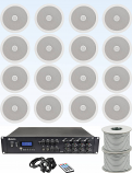 16 Ceiling Speaker System with Bluetooth - 8 x 200W 16 Ceiling Speaker System with Bluetooth - 8 x 200W