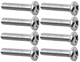 8 Bright M6 Screws 30mm Long 8 Bright M6 Screws 30mm Long