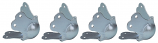 Heavy Duty Bright Metal 3 Leg Corner Pack of 4 Heavy Duty Bright Metal 3 Leg Corner Pack of 4