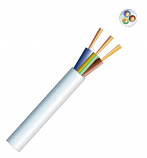 White 3 Core Mains Cable rated at 15 Amps. 100 Metre Drum White 3 Core Mains Cable rated at 15 Amps. 100 Metre Drum