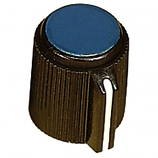 Blue Top 15mm Knob with grub Screw for 6.3mm Spindle Blue Top 15mm Knob with grub Screw for 6.3mm Spindle