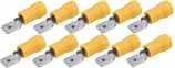 Crimp Terminal Yellow Flat Male 6mm for 2.5-3.5mm Wire Crimp Terminal Yellow Flat Male 6mm for 2.5-3.5mm Wire