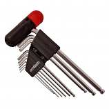 Amtech® 9 Piece Extra Long Ball End Hex Key Set Amtech® 9 Piece Extra Long Ball End Hex Key Set