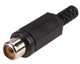 RCA (Phono) Line Socket with Black Cover RCA (Phono) Line Socket with Black Cover