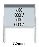 0.001uF 400V 5% Stacked Polyester Film Capacitor 0.001uF 400V 5% Stacked Polyester Film Capacitor