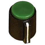 Green Top 15mm Knob with grub Screw for 6.3mm Spindle Green Top 15mm Knob with grub Screw for 6.3mm Spindle