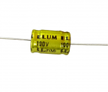 6.8uf 100V ELUM Bipolar Axial Audio Electrolytic Capacitor 6.8uf 100V ELUM Bipolar Axial Audio Electrolytic Capacitor