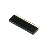 12 Way 2.54mm (0.1") Pitch Header Socket 12 Way 2.54mm (0.1") Pitch Header Socket