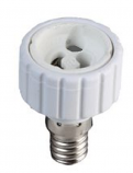 Ceramic Adaptor to accept a GU10 lamp to fit E14 (14mm) screw socket Ceramic Adaptor to accept a GU10 lamp to fit E14 (14mm) screw socket