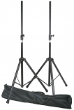 Pair of Robust Speaker Stands & Top Hats in Strong Durable Bag - 35Kg Load Pair of Robust Speaker Stands & Top Hats in Strong Durable Bag - 35Kg Load