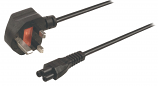 2 Metre High Quality Clover Leaf Female to UK Mains Plug Lead 2M Long 2 Metre High Quality Clover Leaf Female to UK Mains Plug Lead 2M Long