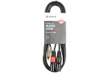 3 Metre HQ Screened Cable Joining 2 RCA Phono Plugs to 2 Female XLR Line Sockets 3 Metre HQ Screened Cable Joining 2 RCA Phono Plugs to 2 Female XLR Line Sockets