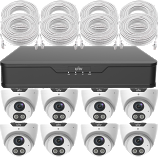Ultra High Definition 8.0 Megapixel IP CCTV System with 8 White ColourHunter Dome Cameras Ultra High Definition 8.0 Megapixel IP CCTV System with 8 White ColourHunter Dome Cameras