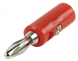 Nickel Plated 4mm Banana Plug Red Handle Nickel Plated 4mm Banana Plug Red Handle