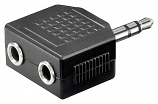 3.5mm Stereo Jack Plug to 2 3.5mm Sockets Splitter/ Joiner 3.5mm Stereo Jack Plug to 2 3.5mm Sockets Splitter/ Joiner