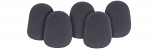 Microphone Windshields in Black Pack of 5 Microphone Windshields in Black Pack of 5