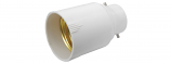 Adaptor from Standard UK B22 Bayonet fitting accept a E27 GLS Screw in Euro Lamp Adaptor from Standard UK B22 Bayonet fitting accept a E27 GLS Screw in Euro Lamp