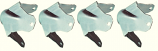 Bright Metal 3 Leg Tight Corner Pack of 4 Bright Metal 3 Leg Tight Corner Pack of 4